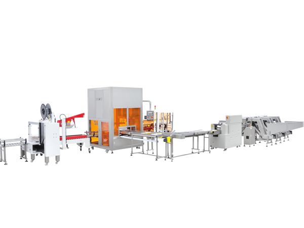 棒棒冰枕包自動(dòng)開箱、裝箱、封箱打包線